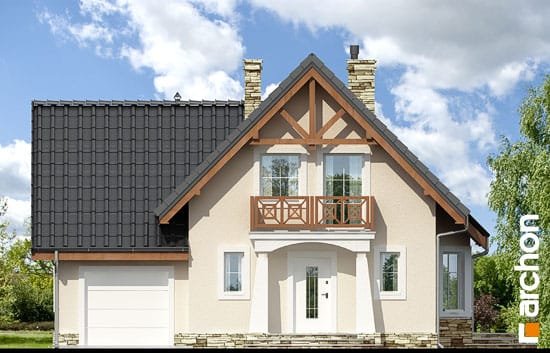 Проект дома Дом в винограде 2 вер.2 - 3 С мансардным этажом дома в Киеве