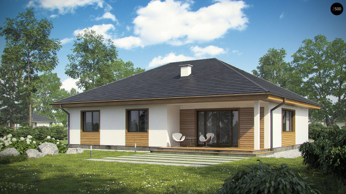 Проект дома U35 bG - 2 С мансардным этажом дома в Киеве