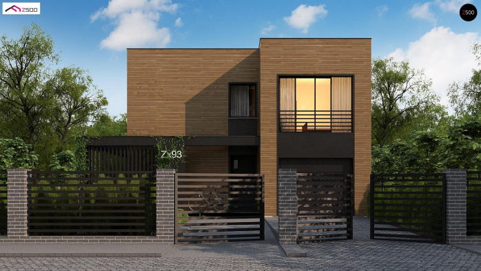 Проект дома Ux93 - 4 Двухэтажные дома в Киеве