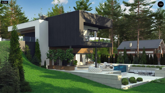 Проект дома Ux97 - 4 Двухэтажные дома в Киеве