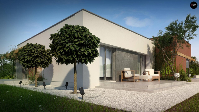 Проект дома Ux101 - 7 Одноэтажные дома в Киеве