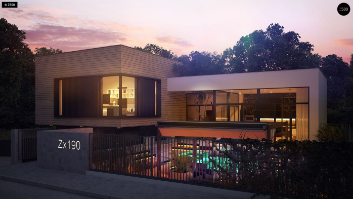 Проект дома Ux190 - 4 Двухэтажные дома в Киеве