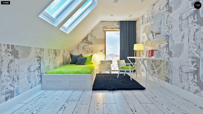 Проект дома U292 - 12 С мансардным этажом дома в Киеве