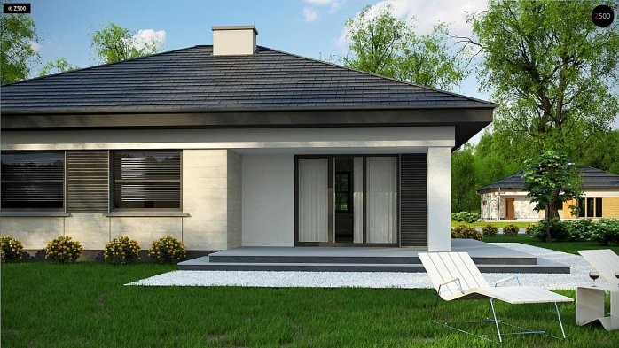 Проект дома U332 D - 4 Одноэтажные дома в Киеве