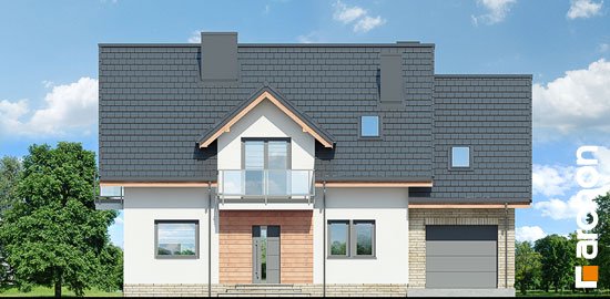 Проект дома Дом в рододендронах 23  - 3 С мансардным этажом дома в Киеве