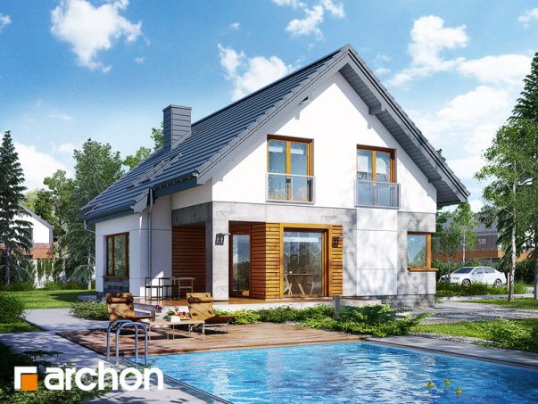 Проект дома Дом в яновцах - 2 С мансардным этажом дома в Киеве