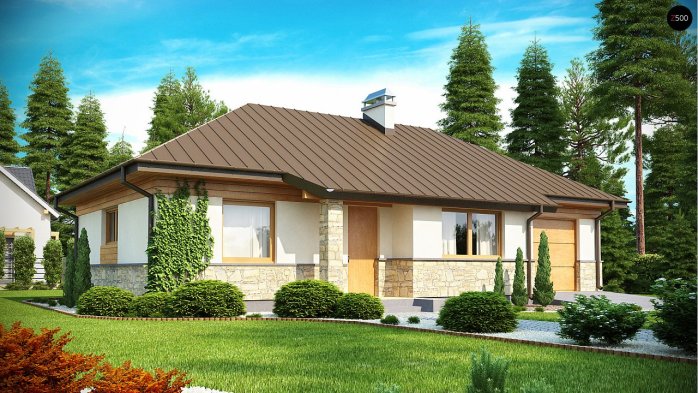 Проект дома U151 - 2 Одноэтажные дома в Киеве