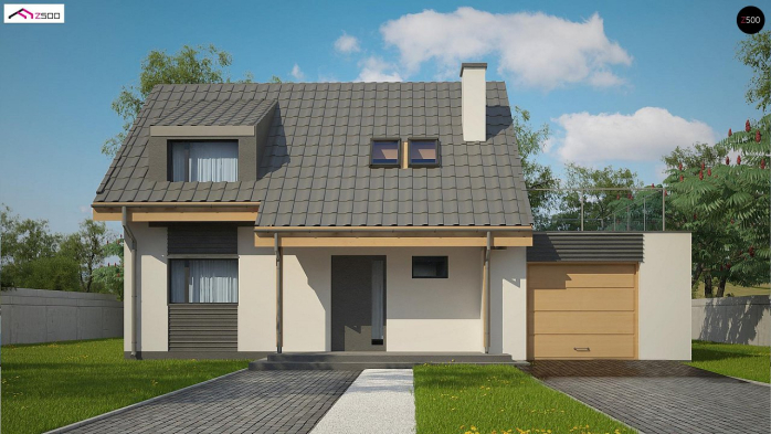 Проект дома U146 GP - 3 С мансардным этажом дома в Киеве