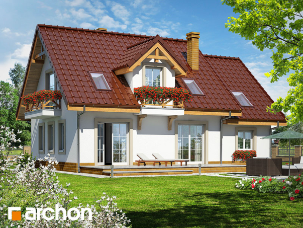 Проект дома Дом в землянике 4 вер.2 - 2 С мансардным этажом дома в Киеве