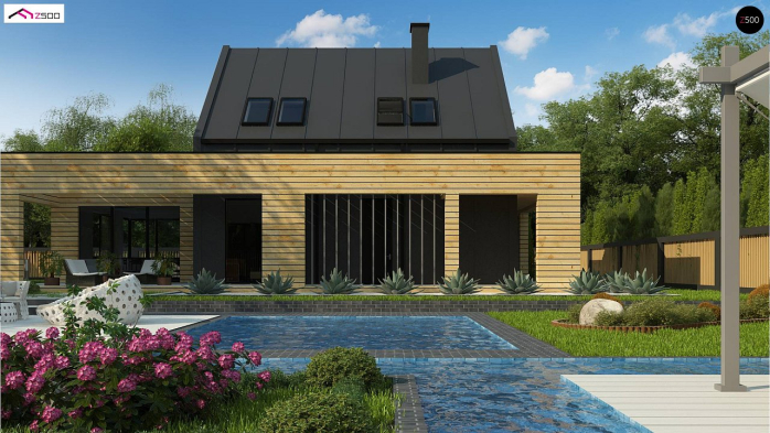 Проект дома Ux156 - 6 С мансардным этажом дома в Киеве