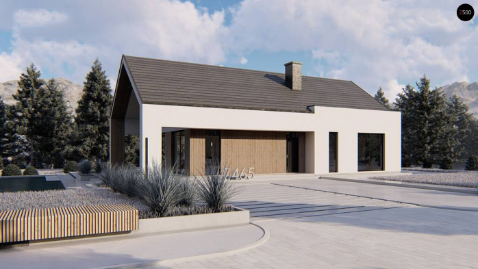 Проект дома U465 - 8 Одноэтажные дома в Киеве