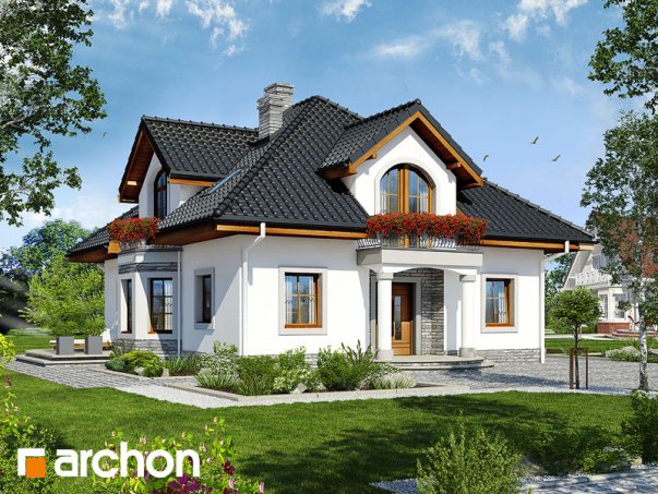 Проект дома Дом в тимьяне 9 - 1 С мансардным этажом дома в Киеве