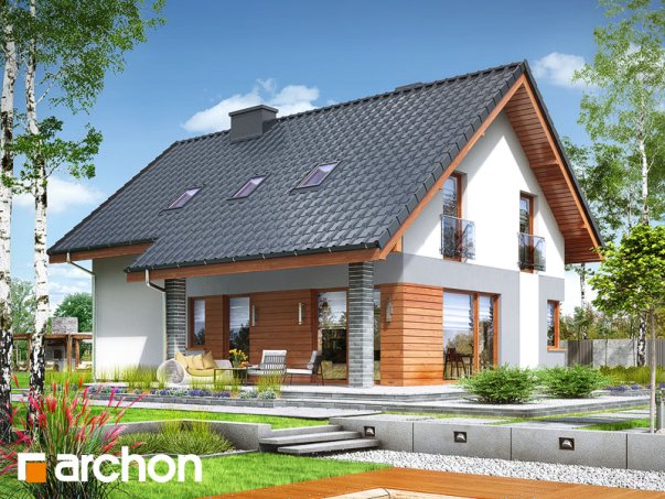 Проект дома Дом в журавках 7 - 2 С мансардным этажом дома в Киеве