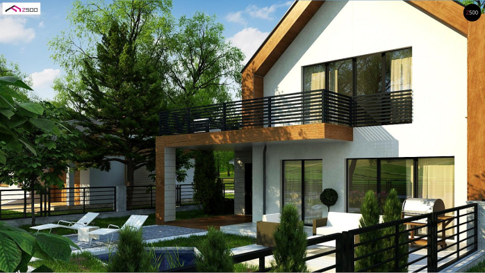 Проект дома U424 - 3 С мансардным этажом дома в Киеве