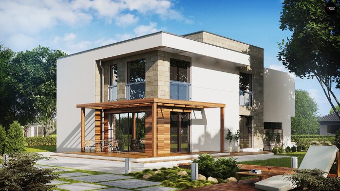 Проект дома Ux114 - 1 Двухэтажные дома в Киеве