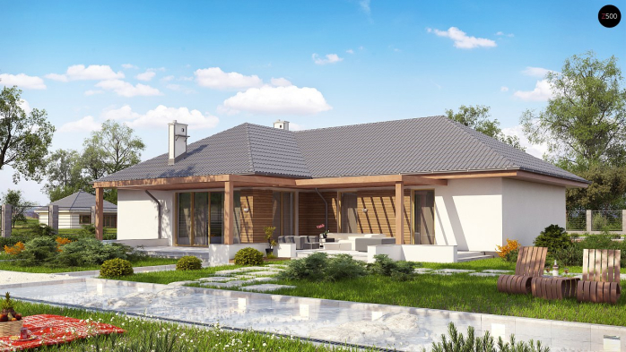 Проект дома U190 - 2 Одноэтажные дома в Киеве