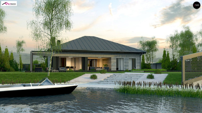 Проект дома U449 - 2 Одноэтажные дома в Киеве