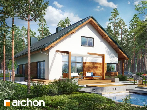 Проект дома Дом в мекинтошах 5 (Г2) - 1 С мансардным этажом дома в Киеве