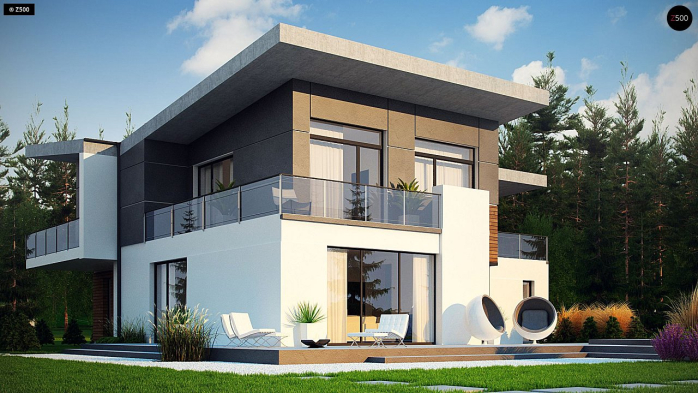 Проект дома Ux182 - 2 Двухэтажные дома в Киеве