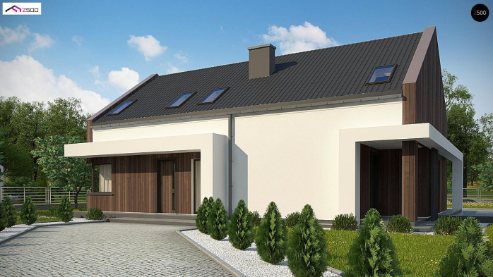 Проект дома U346 - 3 С мансардным этажом дома в Киеве