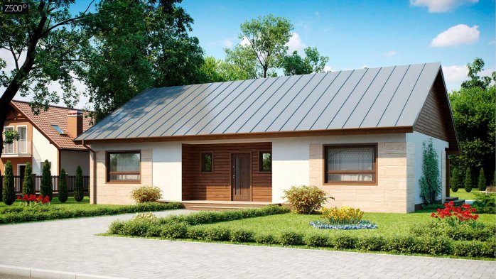 Проект дома U98 v1 - 1 Одноэтажные дома в Киеве