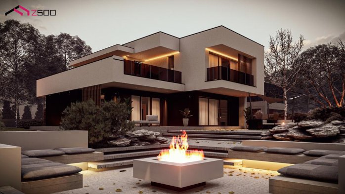 Проект дома Ux220 - 1 Двухэтажные дома в Киеве