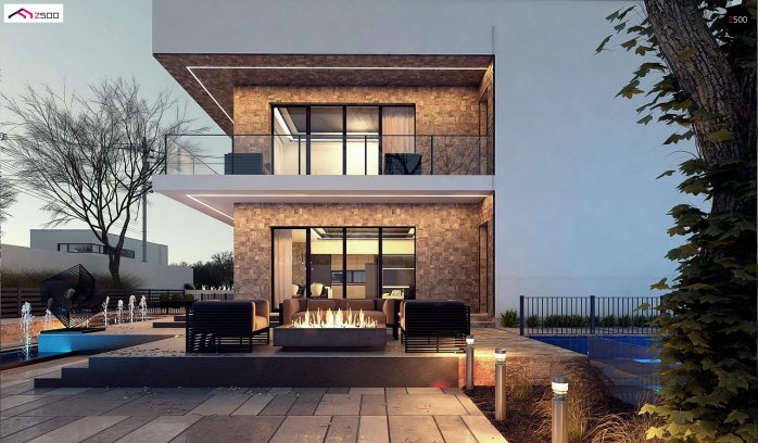 Проект дома Ux82 - 4 Двухэтажные дома в Киеве