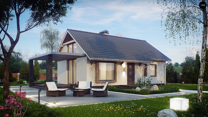 Проект дома U139 v3 - 1 Одноэтажные дома в Киеве