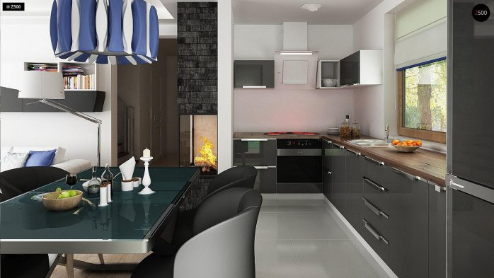 Проект дома U184 - 8 С мансардным этажом дома в Киеве