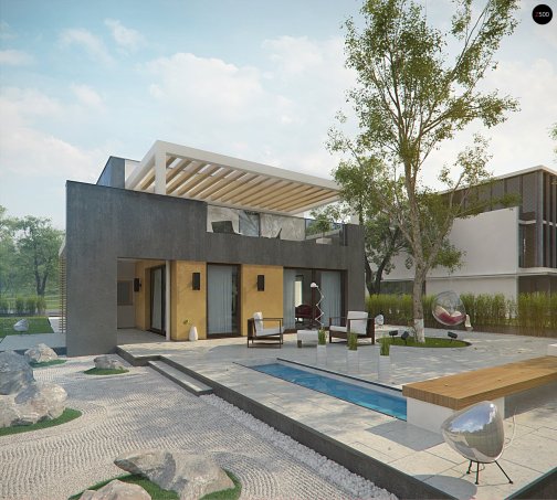 Проєкт будинку Ux45 - Двоповерхові дома у Києві