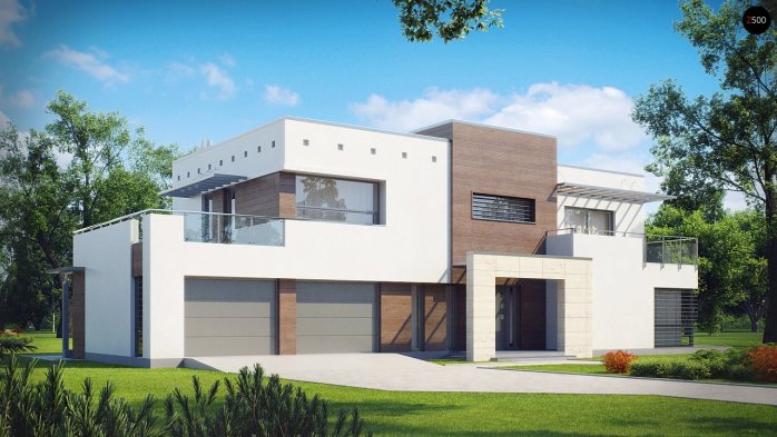 Проект дома Ux15 GL2 - 1 Двухэтажные дома в Киеве