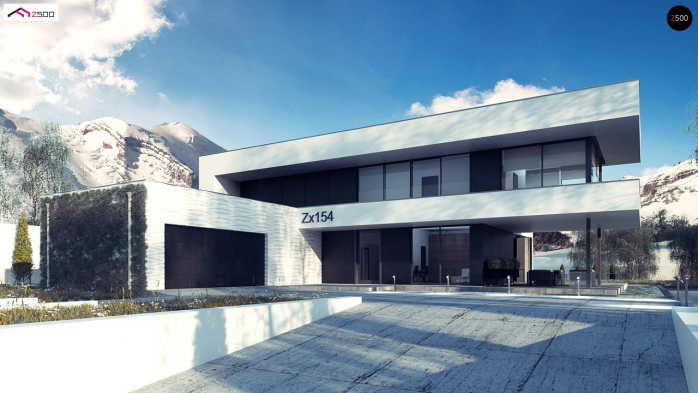 Проект дома Ux154 - 1 Двухэтажные дома в Киеве