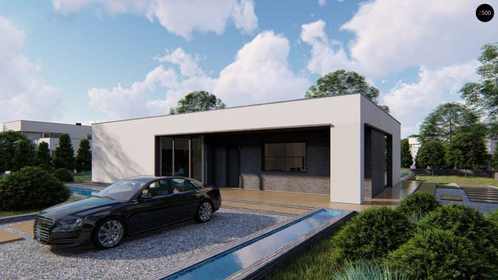 Проект дома Ux149 - 1 Одноэтажные дома в Киеве