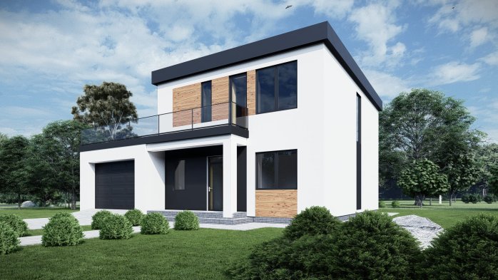 Проект дома DBT 592 - 1 Двухэтажные дома в Киеве