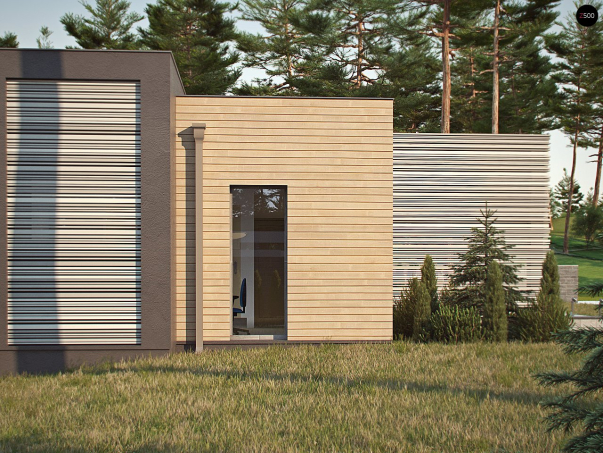 Проект дома Ux65 + - 5 Одноэтажные дома в Киеве