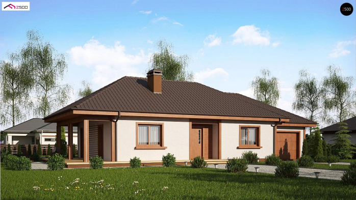 Проект дома U55 GP - 1 Одноэтажные дома в Киеве