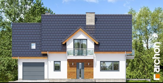 Проект дома Дом в красных кустах - 3 С мансардным этажом дома в Киеве