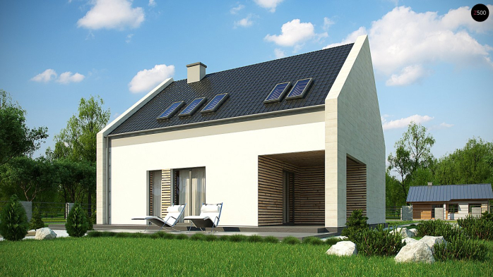 Проект дома U364 - 4 С мансардным этажом дома в Киеве