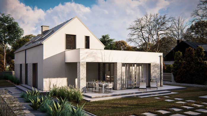 Проект дома U433 - 3 С мансардным этажом дома в Киеве