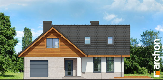 Проект дома Дом в манго вер.3 - 3 С мансардным этажом дома в Киеве