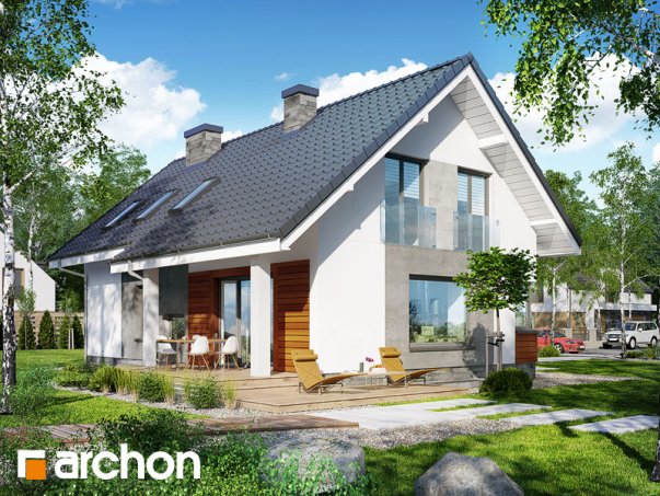 Проект дома Дом в гейджее (П) - 2 С мансардным этажом дома в Киеве