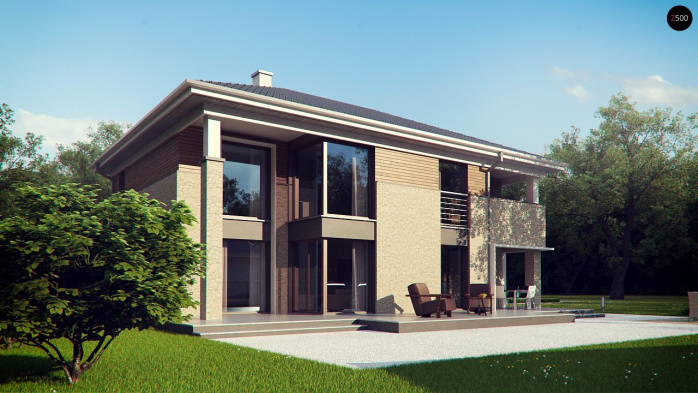 Проект дома Ux122 - 5 Двухэтажные дома в Киеве