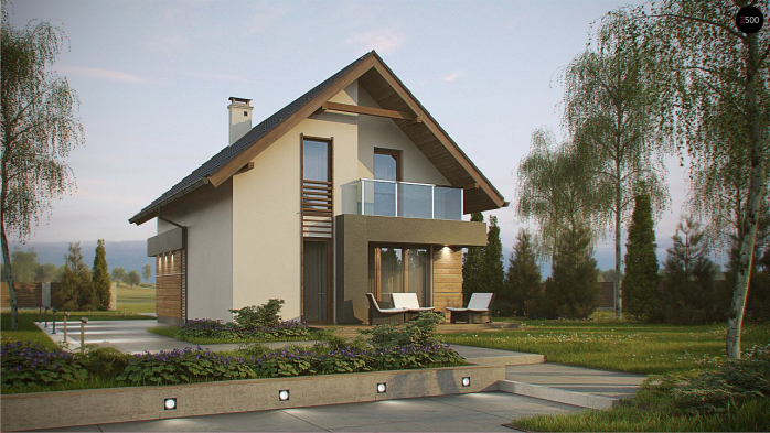 Проект дома U174 - 3 С мансардным этажом дома в Киеве