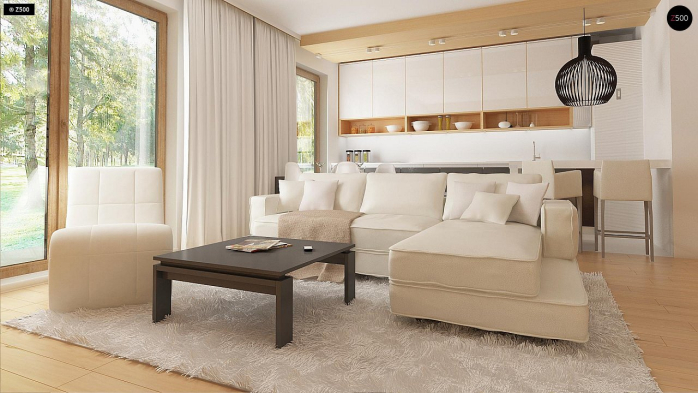 Проект дома U38 - 5 С мансардным этажом дома в Киеве