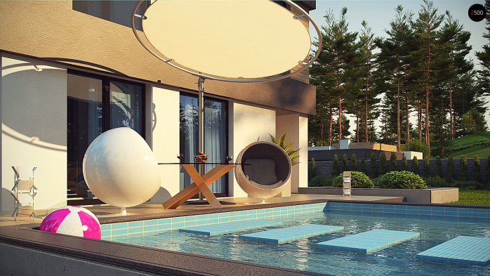 Проєкт будинку Ux134 - Двоповерхові дома у Києві