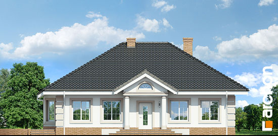 Проект дома Дом под красной рябиной 4 вер.2 - 3 Одноэтажные дома в Киеве