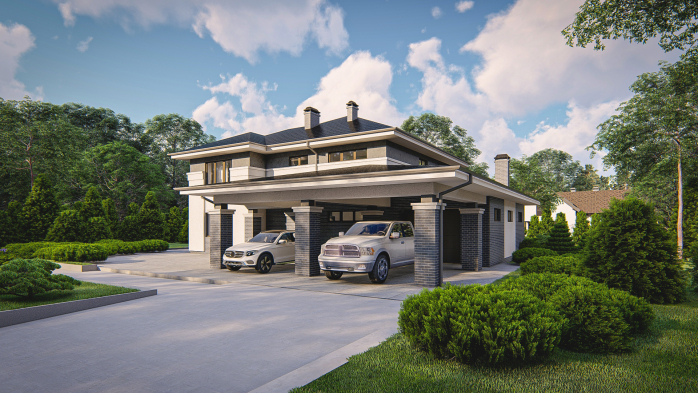 Проект дома Uu14 - 2 Двухэтажные дома в Киеве