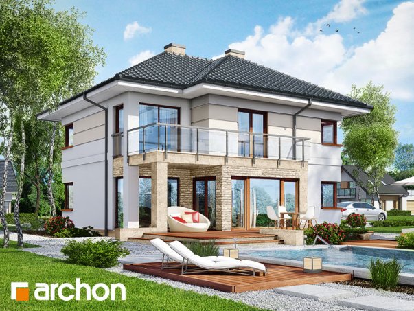 Проект дома Вилла Элиза 2 - 1 Двухэтажные дома в Киеве