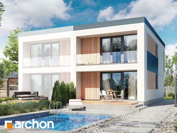 Проект дома Дом в тунбергиях 4 (б) - 2 Двухэтажные дома в Киеве