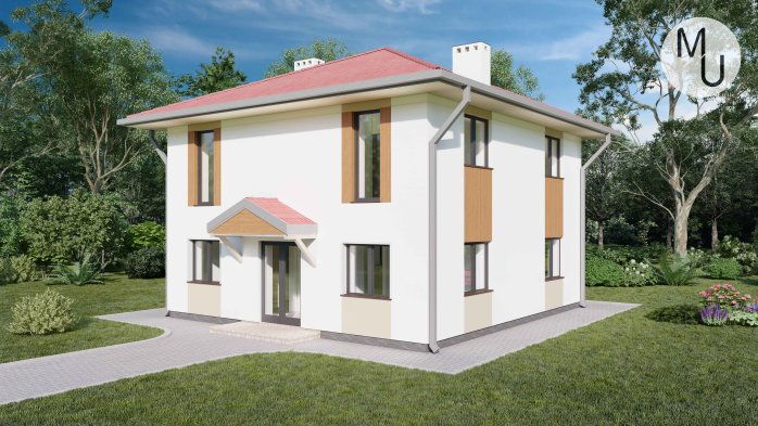 Проєкт будинку DBMU Кларкс - Двоповерхові дома у Києві